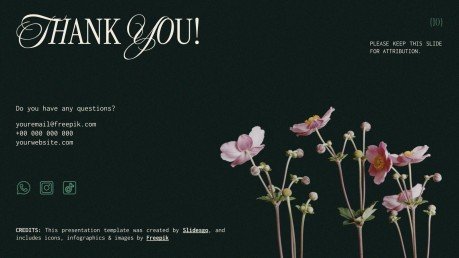 Esthétique botanique Modèles de présentation