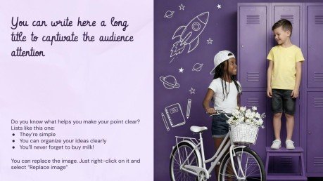 First Day of School presentation template 