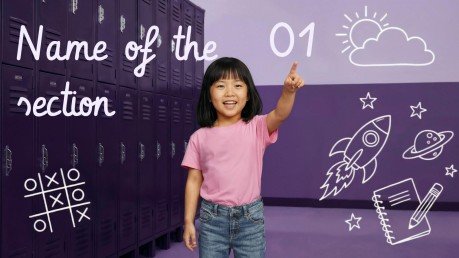 First Day of School presentation template 