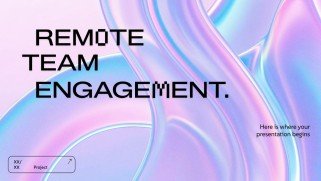 Remote-Team-Engagement Präsentationsvorlage