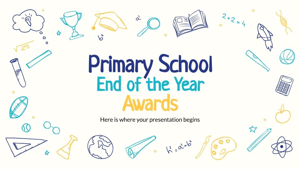 Prix de fin d´année pour les écoles primaires Modèles de présentation