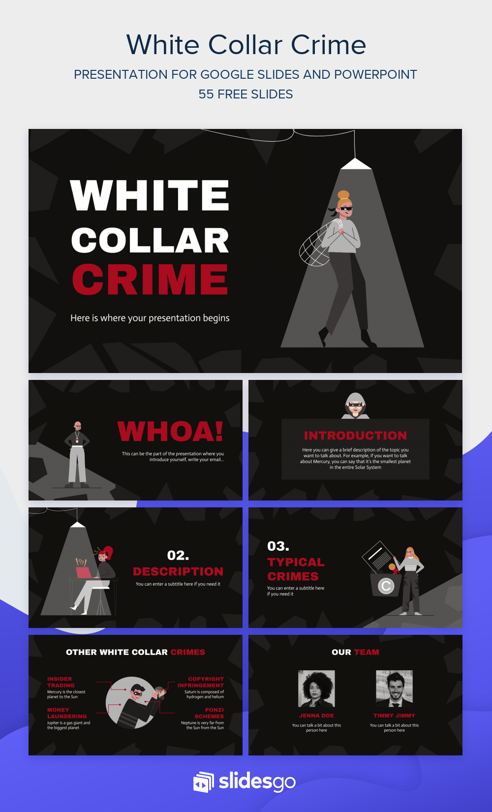 White Collar Crime Google Slides & PowerPoint