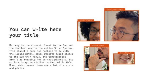 창의적 사고 프레젠테이션 템플릿