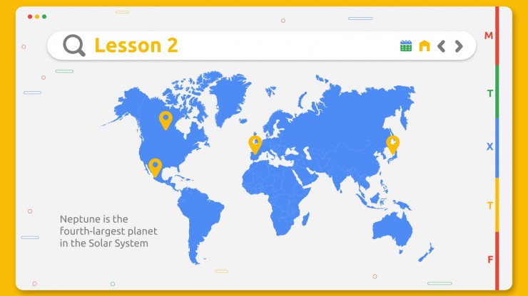 Online Learning Planner presentation template