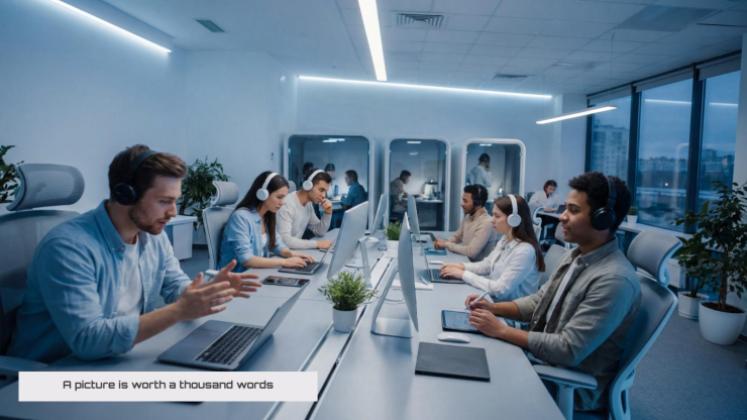 이용한 원격 협업 프레젠테이션 템플릿