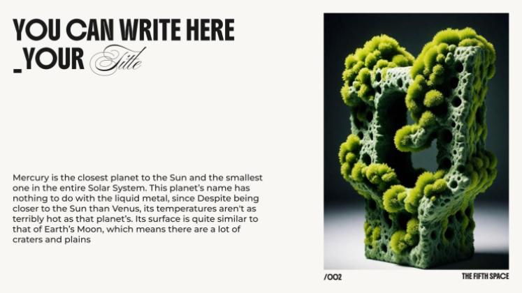 추상 미술 작품 전시회 프레젠테이션 템플릿