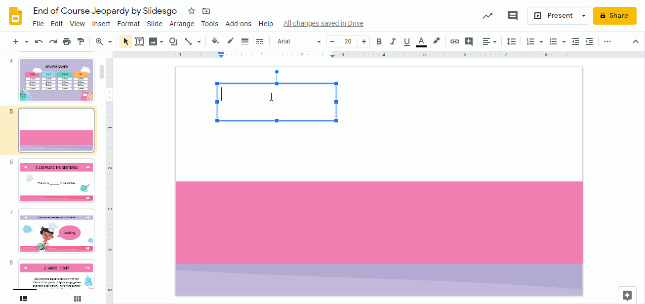 Jeopardy: Minecraft (Google Slides)