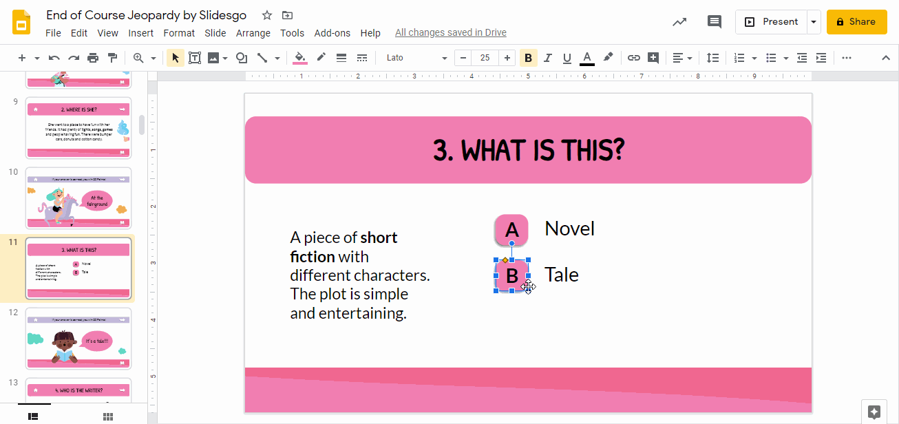 How To Make A Visual Novel Game On Google Slides