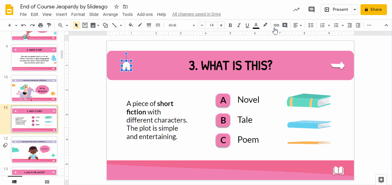 Digital Board Games Using Google Forms and Google Slides