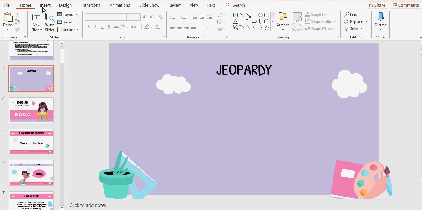 How to Create a Jeopardy Game in Google Slides - Tutorial