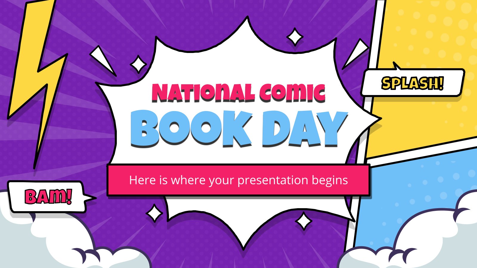 National Comic Book Day presentation template 