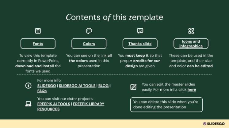 Naturinspiriertes Design Präsentationsvorlage