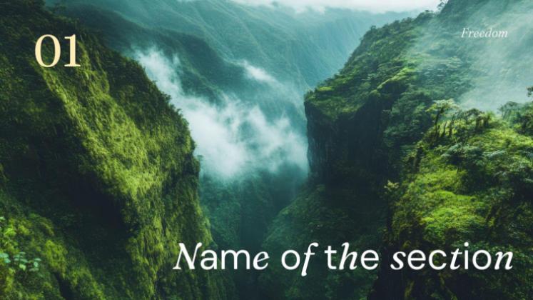 Naturinspiriertes Design Präsentationsvorlage