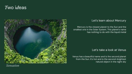 Naturinspiriertes Design Präsentationsvorlage