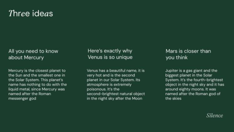 Naturinspiriertes Design Präsentationsvorlage