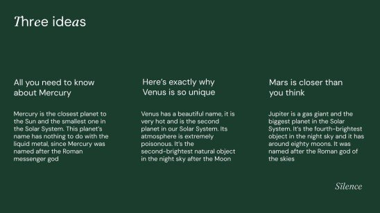 Naturinspiriertes Design Präsentationsvorlage