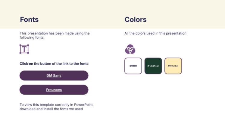 Naturinspiriertes Design Präsentationsvorlage