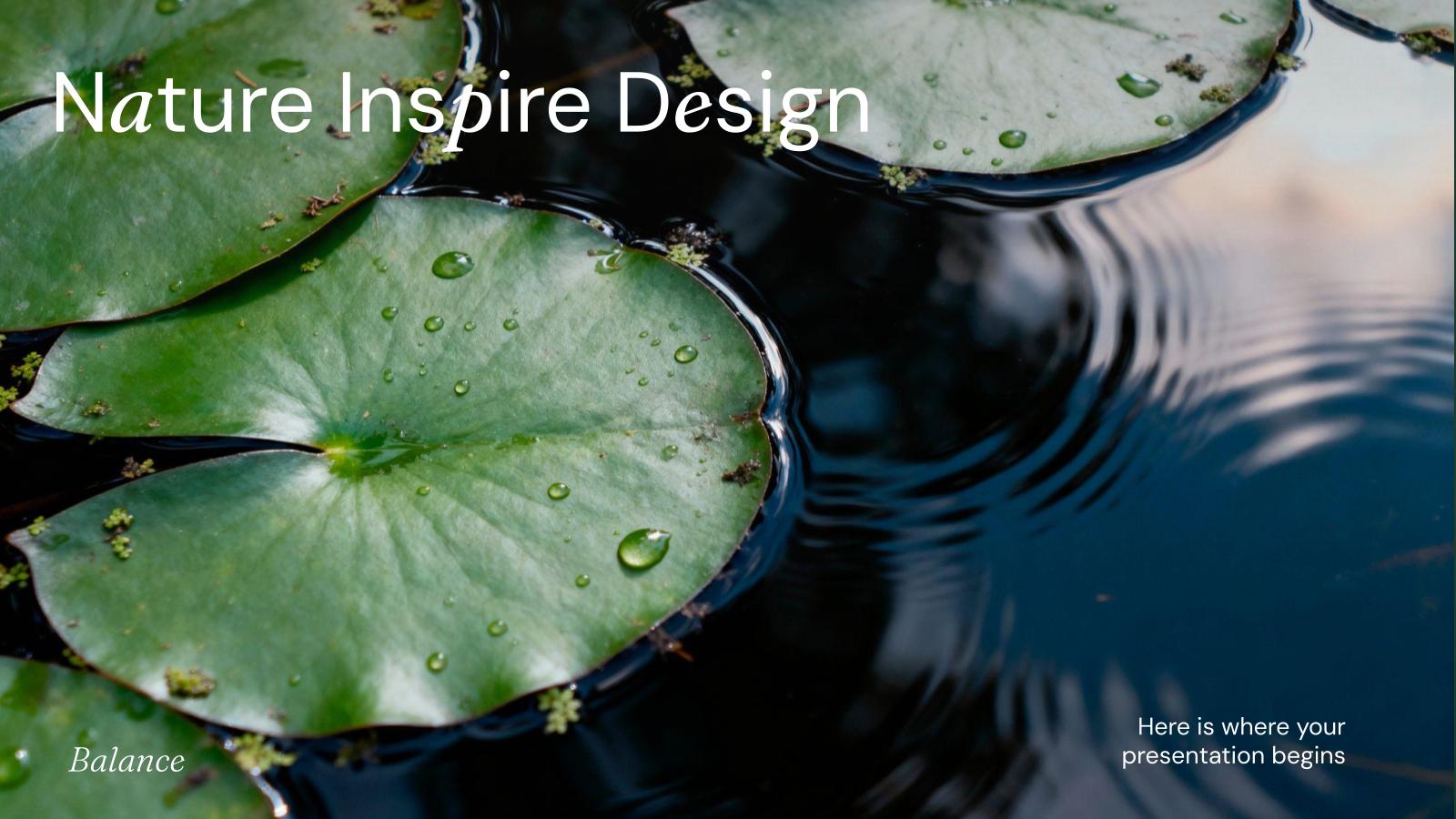 Naturinspiriertes Design Präsentationsvorlage