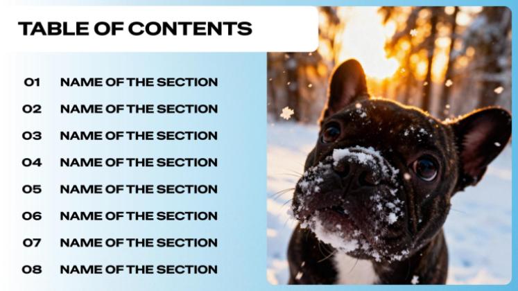 Plantilla de presentación Lo más destacado de los eventos de invierno