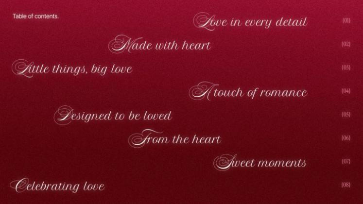 Valentine’s Day presentation template 