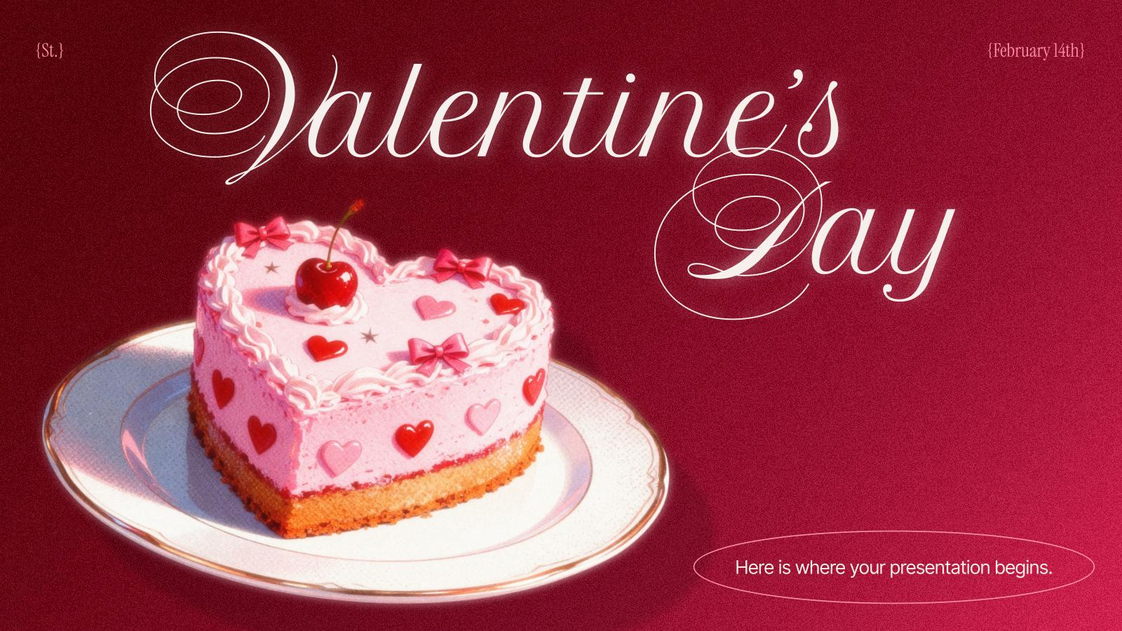 Saint-Valentin Modèles de présentation