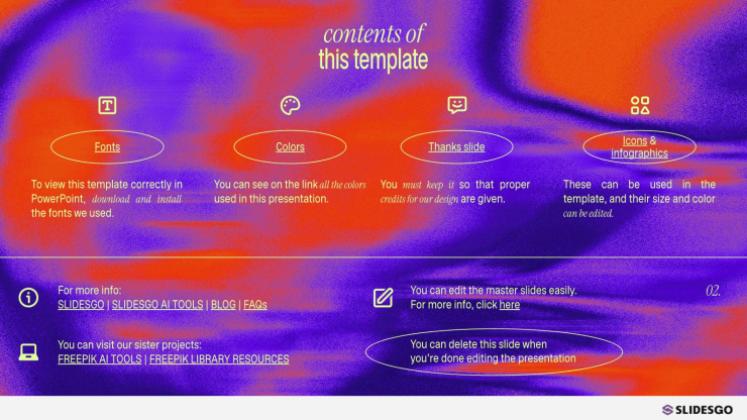 Modelo de apresentação Inspiração colorida