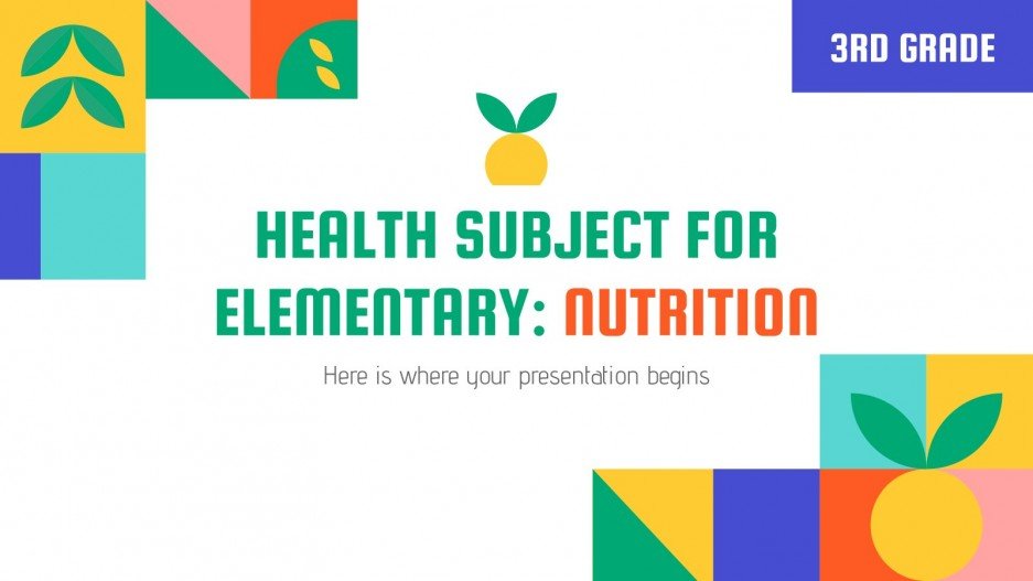 Free Google Slides & PowerPoint templates about nutrition