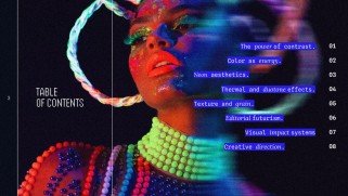 Lebendiges Neon-Design Präsentationsvorlage