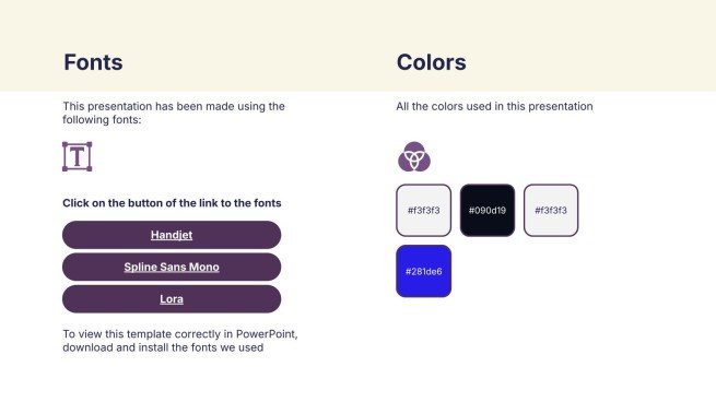 Lebendiges Neon-Design Präsentationsvorlage