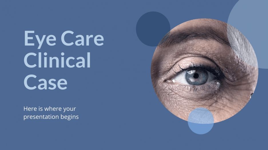 Eye Care Clinical Case Google Slides & PowerPoint template