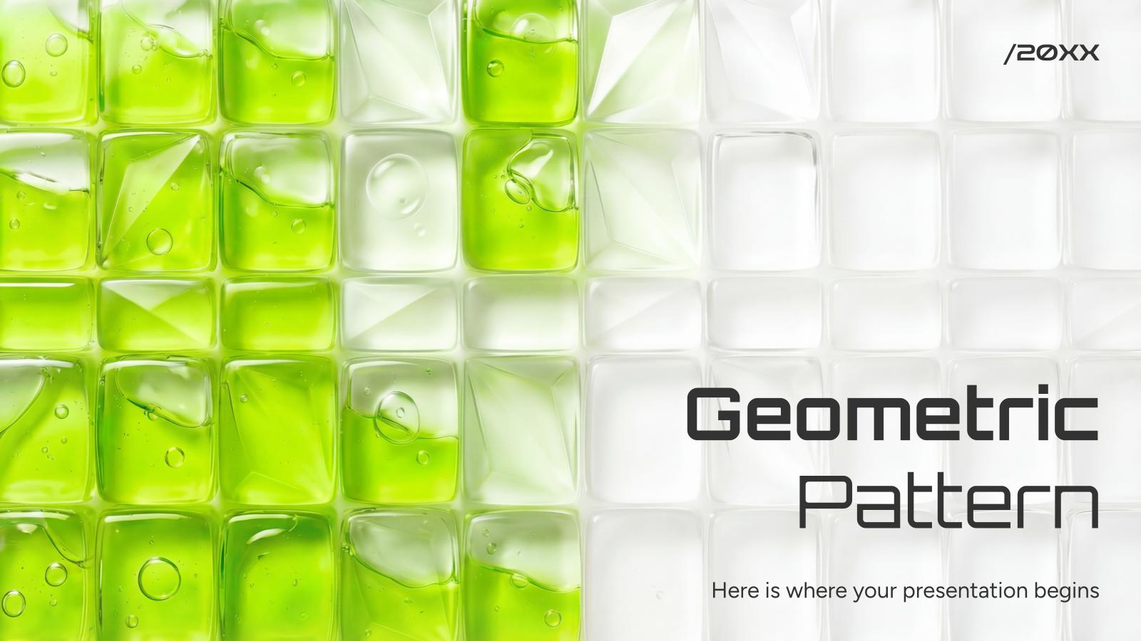 기하학적 패턴 프레젠테이션 템플릿