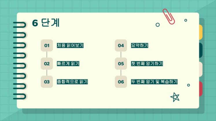 텍스트를 공부하는 과정 프레젠테이션 템플릿