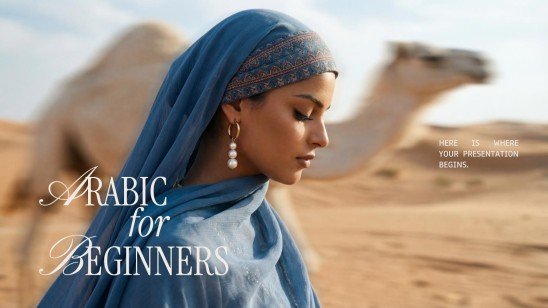 Arabisch für Anfänger Präsentationsvorlage