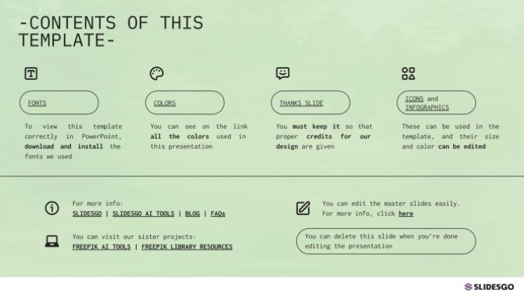 녹색 에너지 프레젠테이션 템플릿