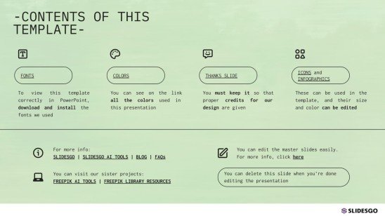 녹색 에너지 프레젠테이션 템플릿