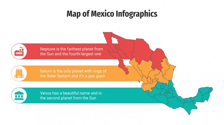 Map of Mexico Infographics presentation template