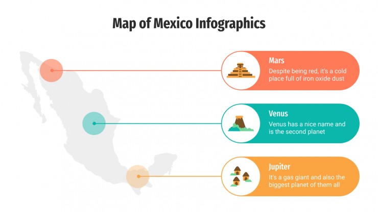 Map of Mexico Infographics presentation template