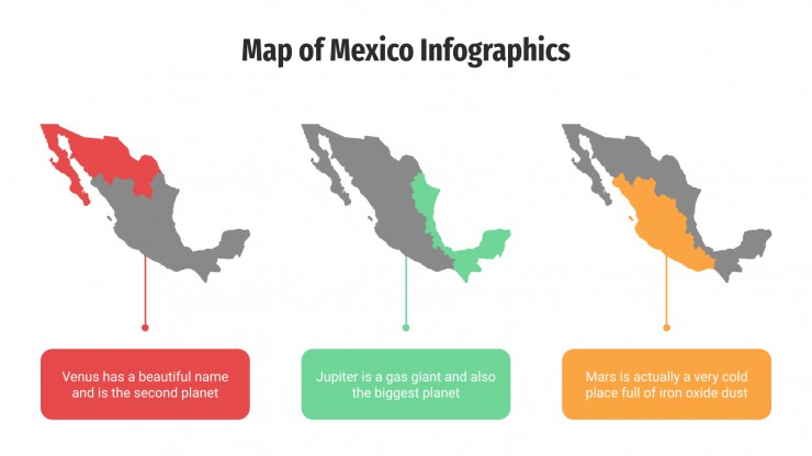 Map of Mexico Infographics presentation template