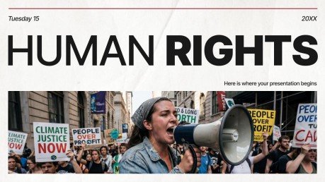 Modelo de apresentação Direitos humanos