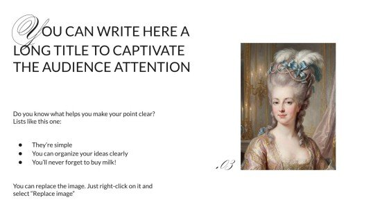 Chronologie de l'histoire de l'art Modèles de présentation