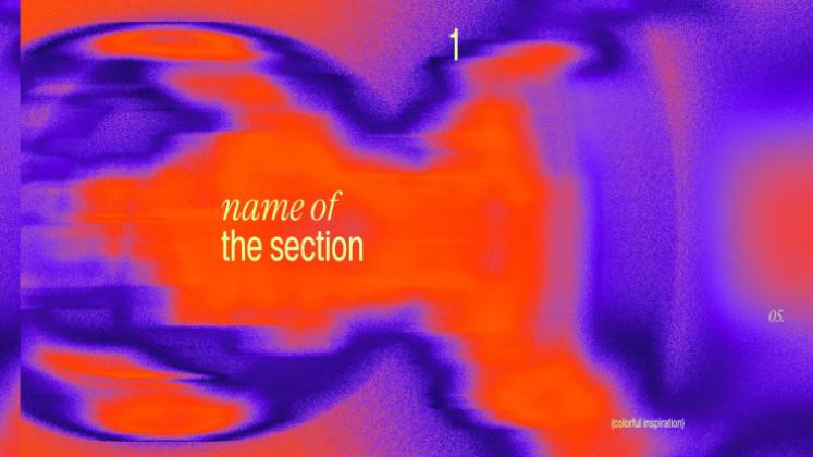 다채로운 영감 프레젠테이션 템플릿