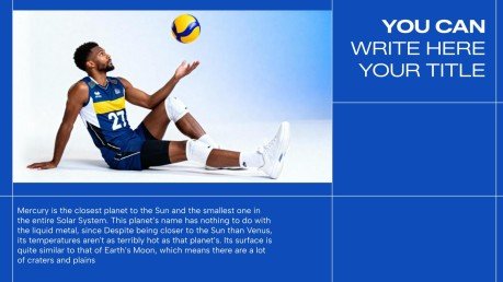 Modelo de apresentação Centro de treinamento de voleibol