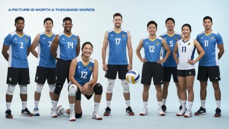 Modelo de apresentação Centro de treinamento de voleibol