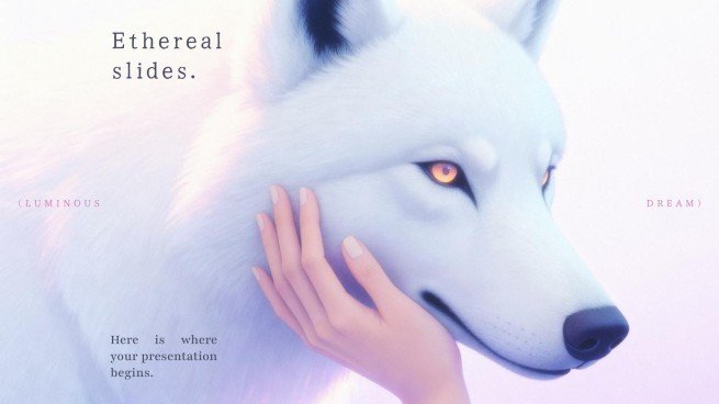Ätherische Slides Präsentationsvorlage