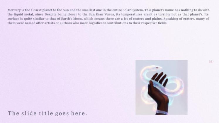 Ätherische Slides Präsentationsvorlage