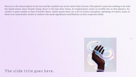 Ätherische Slides Präsentationsvorlage