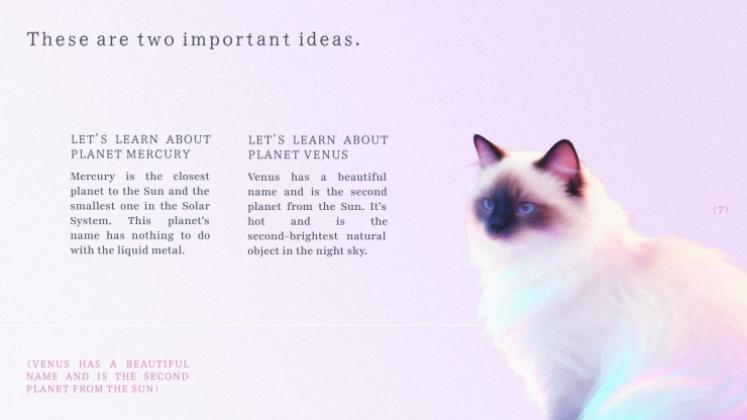 Ätherische Slides Präsentationsvorlage