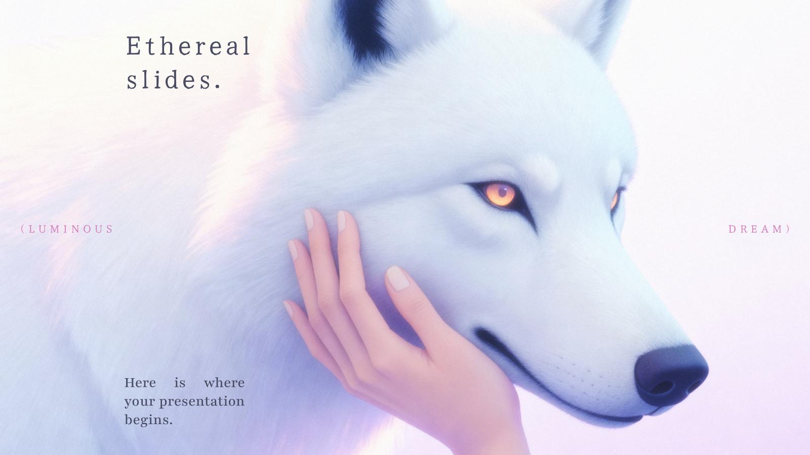 Ätherische Slides Präsentationsvorlage