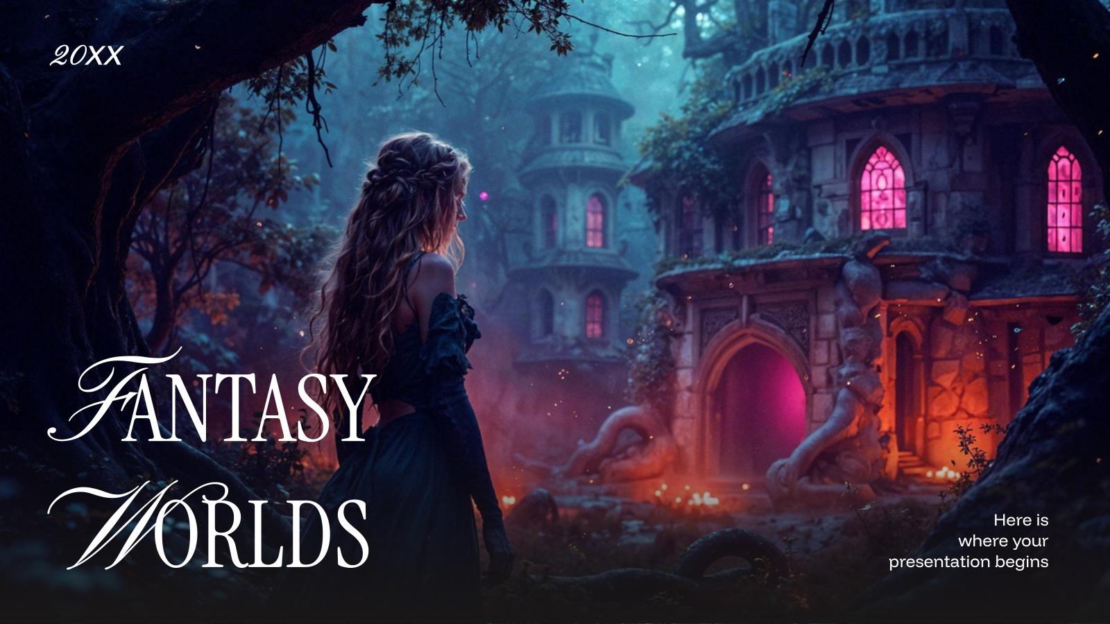 Mondes fantastiques Modèles de présentation