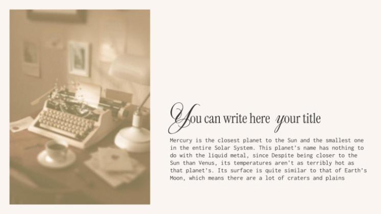Vintage Aesthetic presentation template 